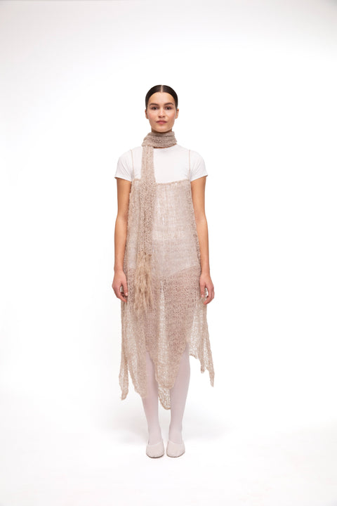 Mosi dress and scarf set