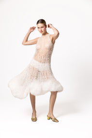 Lý off white dress